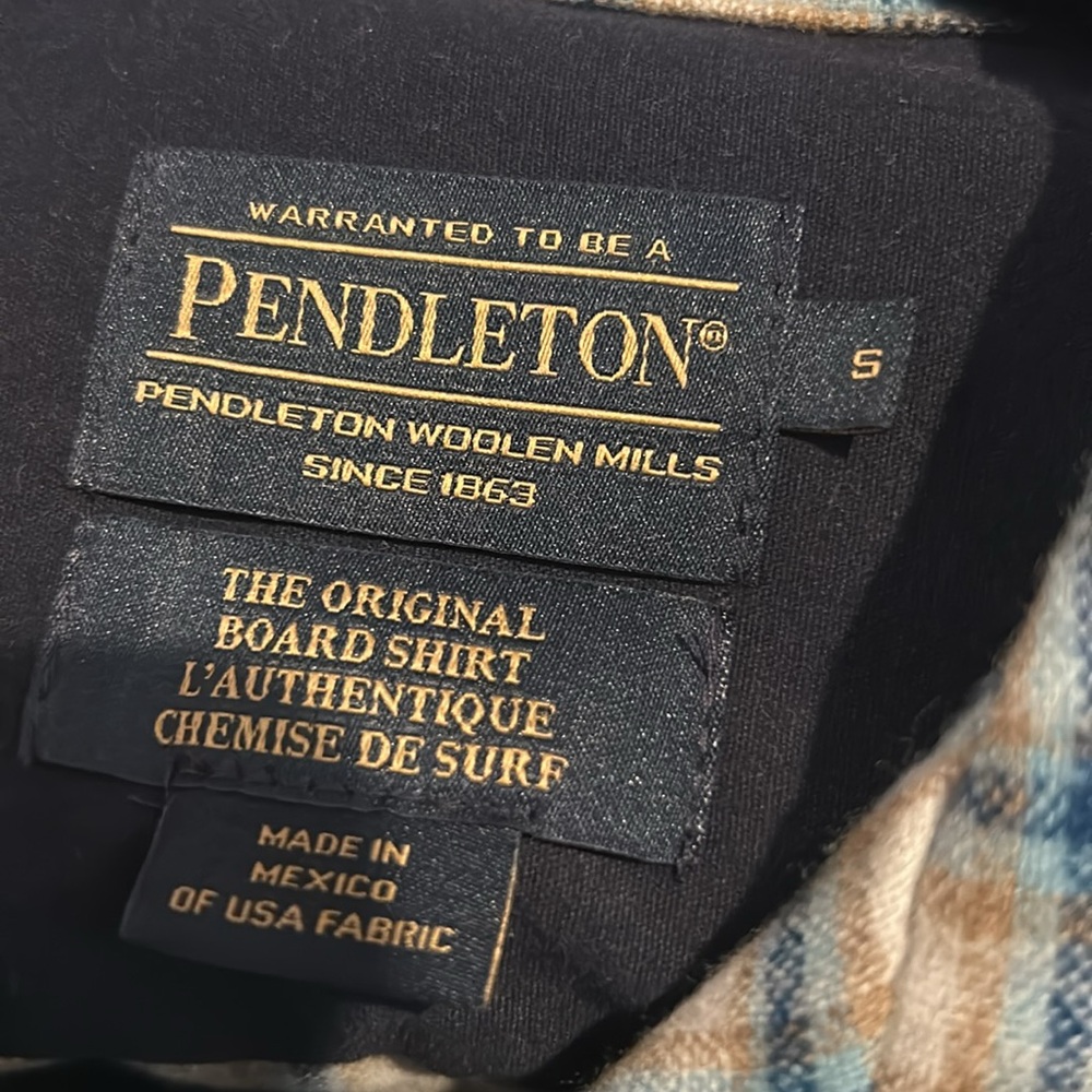 Pendleton Wool Button Down Shirt Size S - image 3